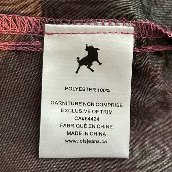 LOIS CLARABELLE OLD ROSE COMBO PRINTED SHIRT - Picture 7 of 10